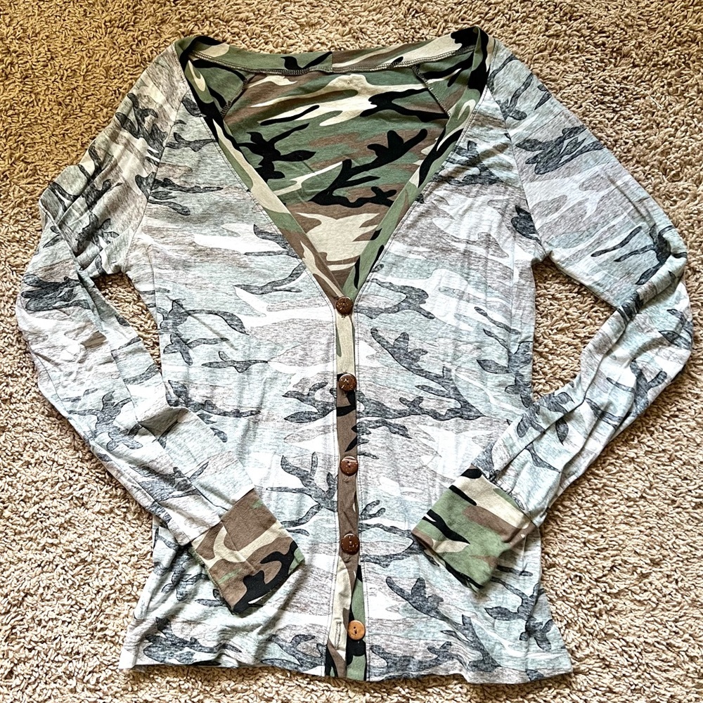 Camouflage Cardigan